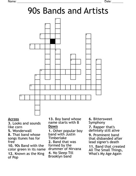 80s rock genre crossword. Things To Know About 80s rock genre crossword. 